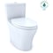 Toto Aquia IV One-Piece Elongated Dual Flush 1.28, 0.9 GPF Universal Height Cotton White MS646124CEMFGN#01 - alternate 1